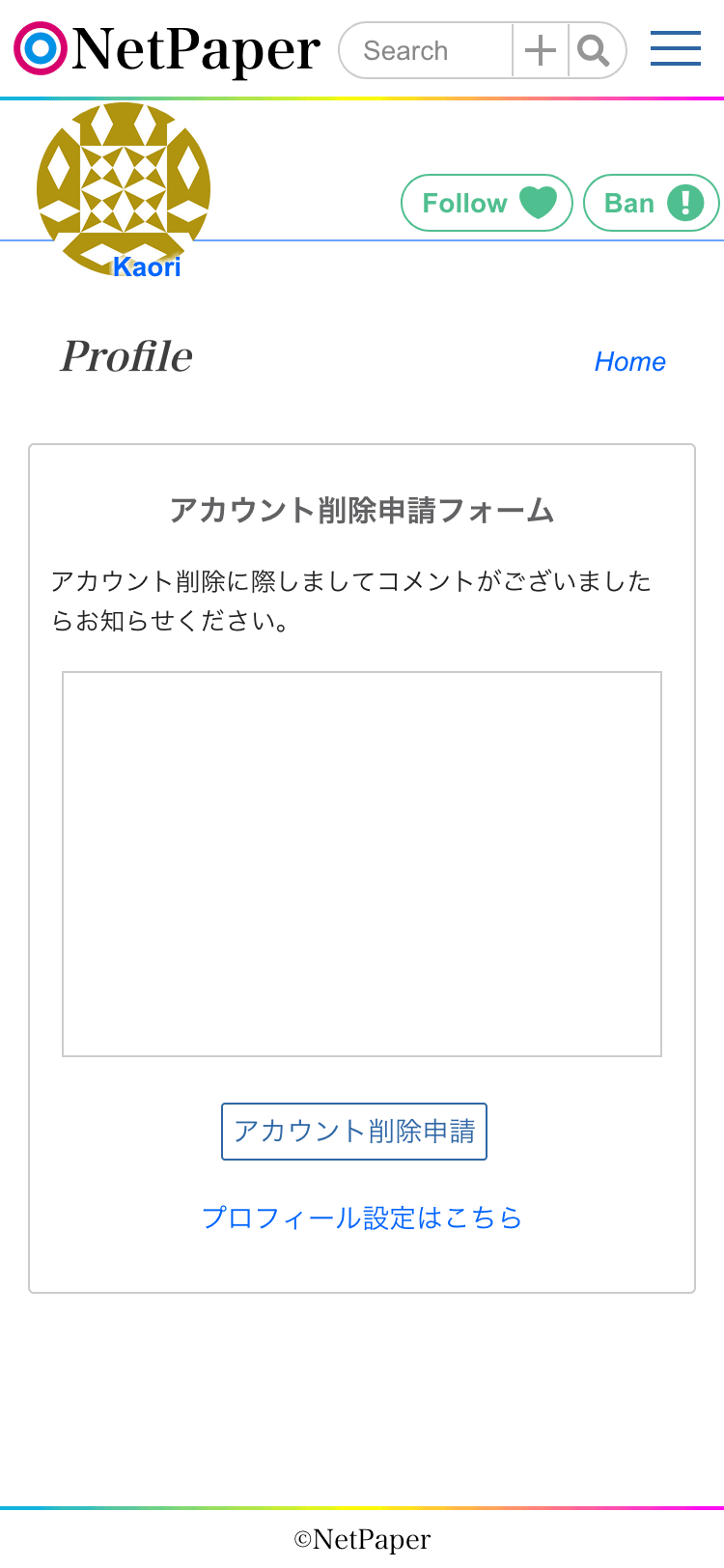 Create account